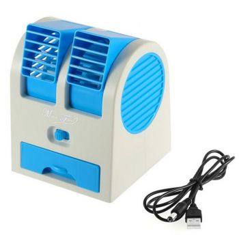 Portable Dual-Port USB Air Cooler Fan